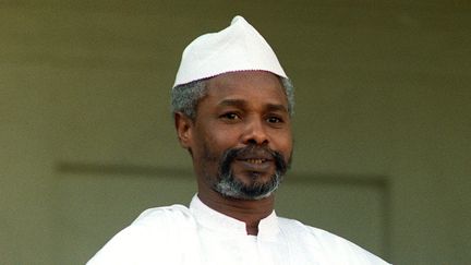 Hiss&egrave;ne Habr&eacute;, le 21 octobre 1989. (PATRICK HERTZOG / AFP)