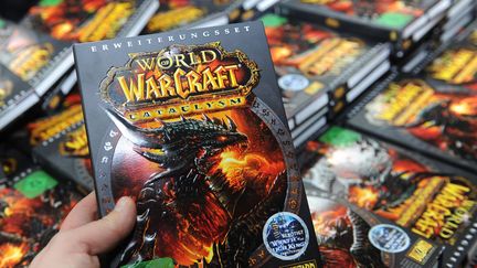 Un acheteur prend un jeu "World of Warcraft" à Berlin (Allemagne), le 6 décembre 2010. (MAXPPP)