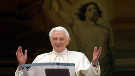 Le pape Benoît XVI (AFP PHOTO / OSSERVATORE ROMANO / HO)