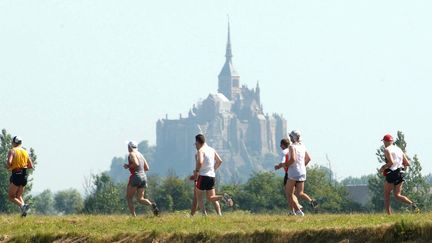 Le marathon de la baie du Mont-Saint-Michel. (MAXPPP)