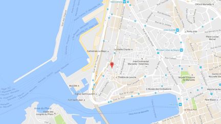 Deux hommes ont été tués rue de la Cathédrale, à Marseille, lundi 5 septembre. (GOOGLE MAPS)