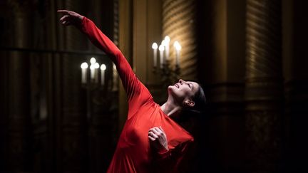 Marie-Agnès Gillot à l'opéra Garnier, le 15 mars 2018. (CHRISTOPHE ARCHAMBAULT / AFP)