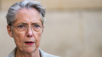 La Première ministre Elisabeth Borne à l'hôtel de Matignon, à Paris, le 19 mai 2023. (XOSE BOUZAS / HANS LUCAS / AFP)