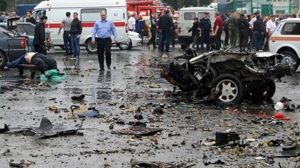 Attentat suicide à la voiture piégée sur un marché de Vladikavkaz dans l'instable Caucase russe (AFP - STR)