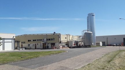 &nbsp;L'abattoir Tradival de Fleury-les-Aubray (Loiret), le 17 mai 2020. (ANTOINE DENÉCHÈRE / FRANCE-BLEU ORLÉANS)