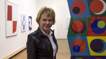 Geneviève Claisse au Musée Matisse du Cateau-Cambrésis (Nord) le 17 avril 2015
 (Caroline Paux / Crowdspark / AFP)