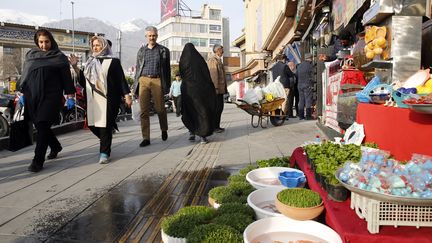 Le bazar de Téhéran, peu fréquenté le 12 mars 2020 malgré les célébrations du Nouvel An iranien. (- / AFP)