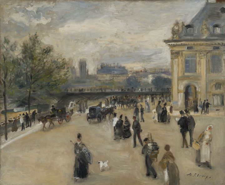 Pierre-Auguste Renoir, Paris, l’Institut au Quai Malaquais, 1872, collection particulière, acquis par Léon Monet à la vente impressionniste de 1875 (© Courtesy of the painting owner)