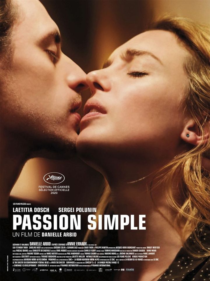 L'affiche de&nbsp;&nbsp;"Passion simple" de&nbsp;Danielle Arbid (2021). (PYRAMIDE DISTRIBUTION)