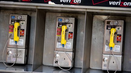 Quelque 7 500&nbsp;cabines téléphoniques new-yorkaises seront transformées en bornes wi-fi. (LEX VAN LIESHOUT / ANP)