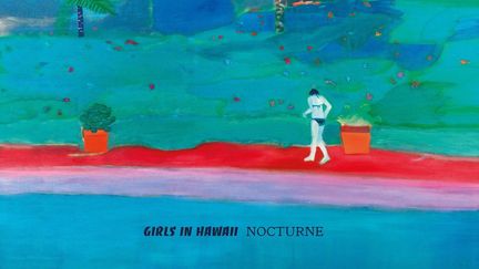 La pochette de l'album "Nocturne" des Girls In Hawai, un tableau de Tom Hammick, "Smoke 2". (DR)