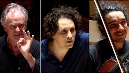 Jean-Claude Casadesus, Alexandre Bloch, Nemanja Radulovic
 (France 3 / Culturebox)