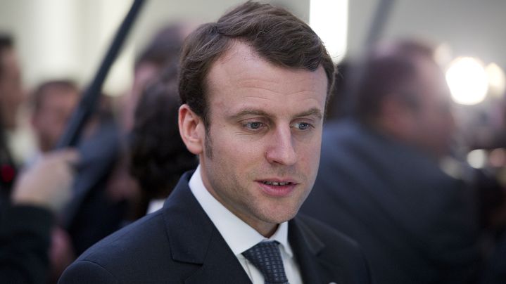 Emmanuel Macron, alors secr&eacute;taire g&eacute;n&eacute;ral adjoint de l'Elys&eacute;e, le 12 f&eacute;vrier 2014, &agrave; San Francisco (Californie). (ALAIN JOCARD / AFP)