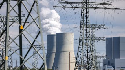 Une centrale électrique fonctionnant au charbon à Groitzsch (Allemagne). (JAN WOITAS / DPA / AFP)