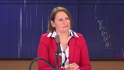 Valérie Rabault, présidente du groupe socialiste à l'Assemblée nationale était l'invitée du "8h30 franceinfo", mardi 4 août 2020. (FRANCEINFO / RADIOFRANCE)