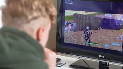 Image d'illustration - Un homme regarde une vidéo en direct sur la plateforme Twitch.&nbsp; (FRANK MAY / PICTURE ALLIANCE)