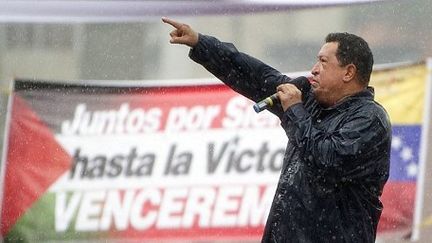 Ultime meeting d'Hugo Chavez à Caracas, le 4 octobre 2012. (AFP)