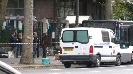 Un homme a poignardé mortellement le passager d'un bus à Paris, le 8 août 2018.&nbsp; (BENOIT HASSE / MAXPPP)