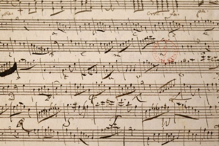 Mozart : partition musicale manuscrite
 (Fred de Noyelle / Godong / Photononstop)