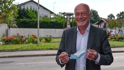 Le président sortant de Nouvelle-Aquitaine, Alain Rousset, le 20 juin 2021, à Pessac (Gironde). (PIERRE DENIS / AFP)