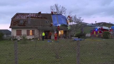 Intempéries : un village des Pyrénées-Atlantiques balayé par une tornade (CAPTURE D'ÉCRAN FRANCE 3)