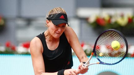 Kristina Mladenovic s'est qualifiée pour le deuxième tour de Rome, mardi 11 mai 2021.&nbsp; (OSCAR BARROSO / SPAIN DPPI / AFP)