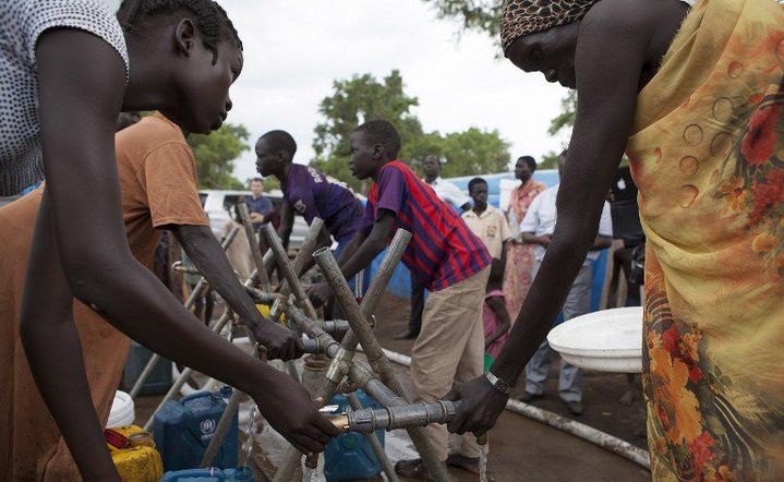 Réfugiés sud-soudanais à Gambella (sud de l'Ethiopie) le 10 juillet 2014 (AFP - ZACHARIAS ABUBEKER)