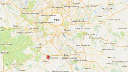 L'adolescente a été retrouvée à Norville, dans l'Essonne. (GOOGLE MAPS / FRANCEINFO)