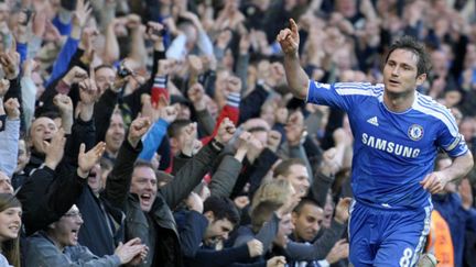 Lampard célébré à Stamford Bridge (OLLY GREENWOOD / AFP)