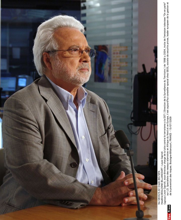 Louis Caprioli, le 15 juillet 2009, sur le plateau de LCI. (IBO / SIPA)