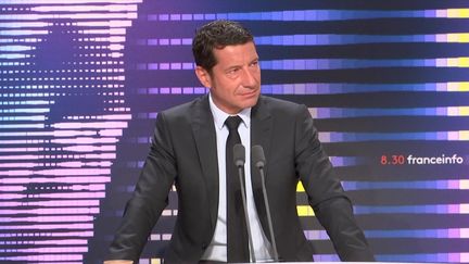 David Lisnard, maire LR de Cannes, président de l'Association des maires de France (AMF), était mercredi 8 juin l'invité du 8h30 franceinfo.&nbsp; (FRANCEINFO / RADIOFRANCE)