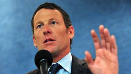 Lance&nbsp;Armstrong, le 24 mars 2011 &agrave; Washington (Etats-Unis). (KEVIN DIETSCH / MAXPPP)