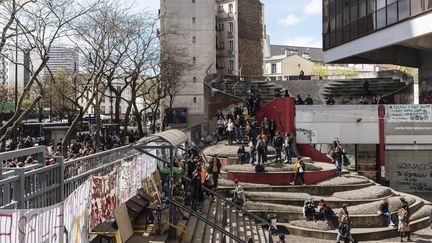 La faculté de Tolbiac, dans le 13e arrondissement de Paris, le 13 avril 2018. (MAXPPP)