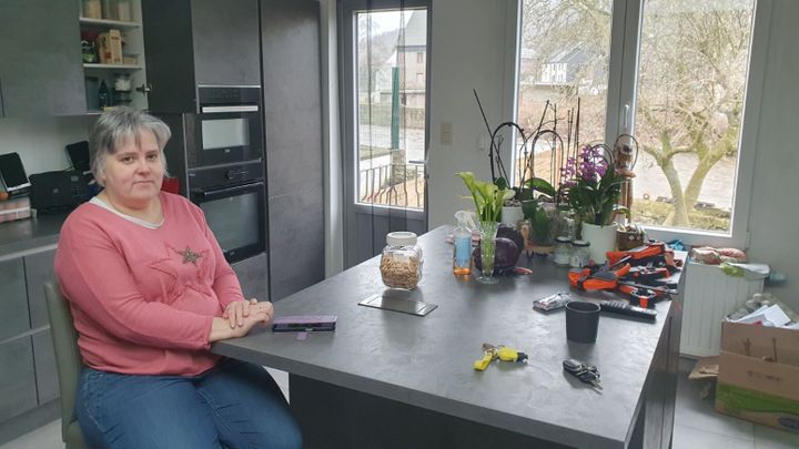 Christelle in her house in Pepinster (Belgium), February 2024 (BORIS HALLIER / FRANCEINFO / RADIO FRANCE)