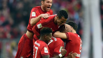 Les joueurs du Bayern ont pris beaucoup de plaisir face au Borussia (ANDREAS GEBERT / DPA)