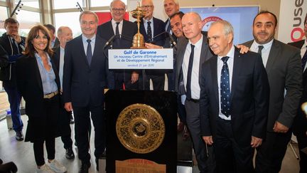 Le Bouclier de Brennus et la Ryder Cup au golf de Garonne (Jean luc Moudenc via Twitter)