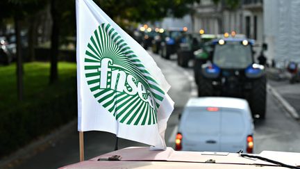 La FNSEA avait déjà organisé des actions pour s'opposer à la mise en place de zones de non-traitement en septembre 2019. (ERIC_MALOT / MAXPPP)