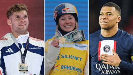 Kylian Mbappé, Kevin Mayer et Tess Ledeux, tous trois ont marqué ce week-end de sport. (AFP)