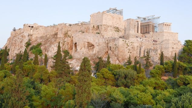 &nbsp; (La colline de l'Acropole et le Parthénon © Emmanuel Langlois / Radio France)