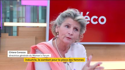 Invitée de Stéphane Dépinoy dans ":l'éco", Chiara Corazza, directrice générale du Women's Forum, est venue parler de la place de la femme dans l'économie.