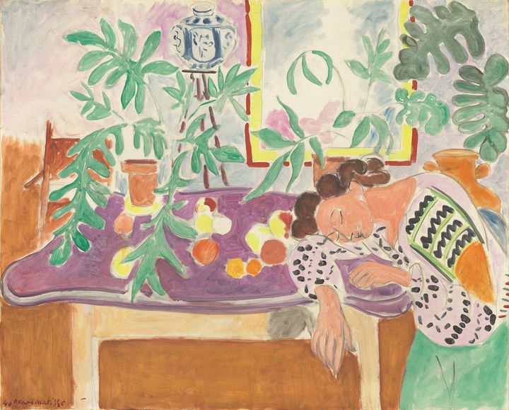 Henri Matisse, "Nature morte à la dormeuse",1939-1940, Washington, National Gallery of Art (© Succession H. Matisse, photo National Gallery of Art, Washington)