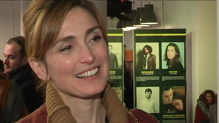 Julie Gayet, présdidente de l'association "Faites des Courts, Fête des films" au Festival du court métrage de Clermont-Ferrand.
 (France 3 / Culturebox)