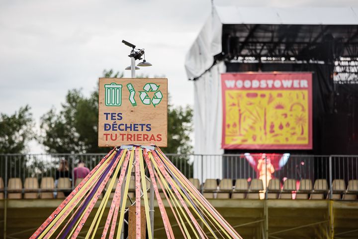 Le tri des déchets est effectué sur le site du festival.&nbsp; (Woodstower)