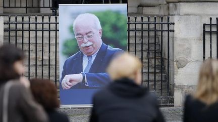 &nbsp; (Les obsèques de Christophe de Margerie à Paris en l'église Saint-Sulpice où un portrait avec été dressé © MaxPPP)