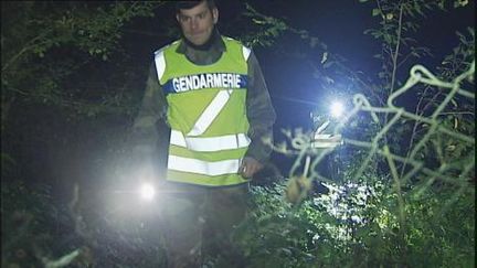 Gendarmes à la recherche de Marine Arcolle dans la nuit de dimanche à lundi (France 2)