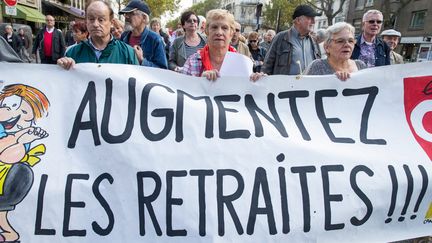 Les retraités dans la rue