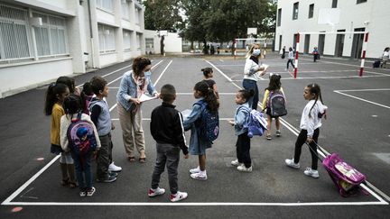 &nbsp;L'école élémentaire Clement Falcucci de Toulouse (Haute-Garonne), le 1er septembre 2020. (AFP / LIONEL BONAVENTURE)