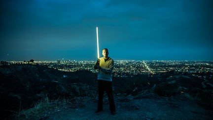 &nbsp; (Kevin Trout, alias Opie Mac Leod, est un Jedi qui habite Los Angeles © Matthieu Mondoloni/France Info)