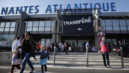 L'entrée de l'aéroport de Nantes-Atlantique. (JEAN-SEBASTIEN EVRARD / AFP)