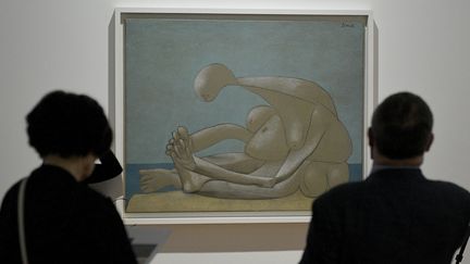 Exposition "Picasso&nbsp;: Baigneuses et baigneurs" au musée des Beaux-Arts de Lyon, le 23 juin 2020. (MAXIME JEGAT / MAXPPP)